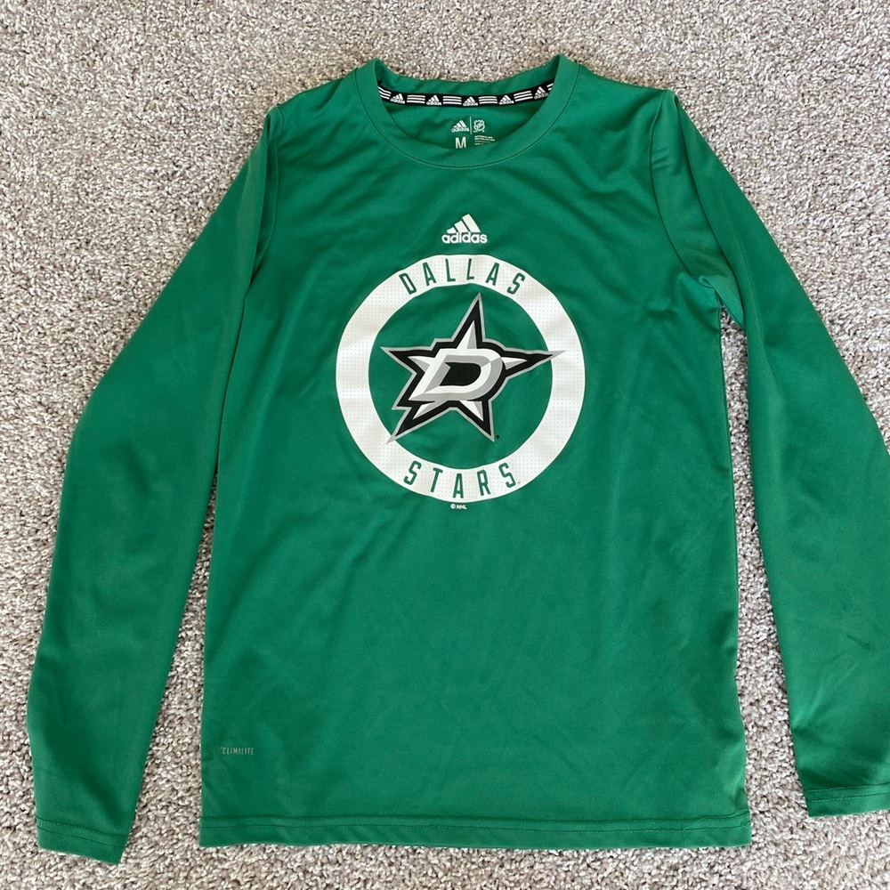 Adidas Dallas Stars Boys Long Sleeve Jersey
